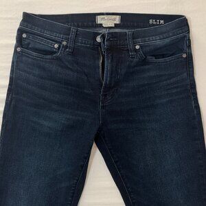 Madewell Men's Slim Jeans in Dark Blue